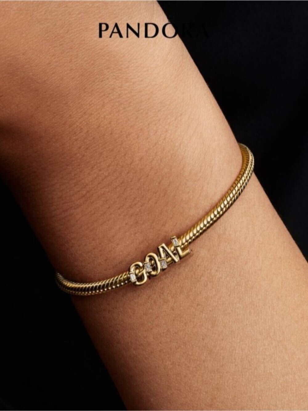 Pandora Goal Script Charm - Picture 3 of 5
